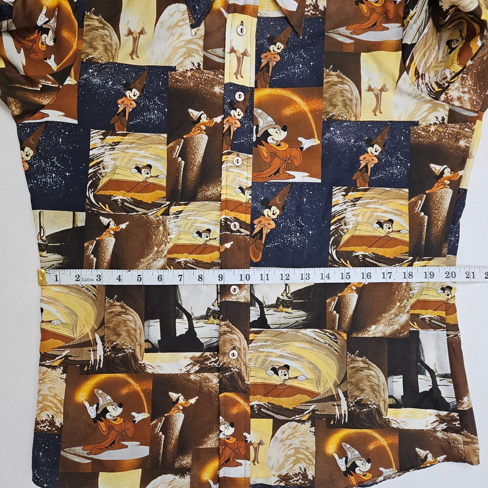 Vintage Kennington Disney Fantasia Mickey Sorcerer Shirt Retro **NO SIZE TAG** - Picture 4 of 16